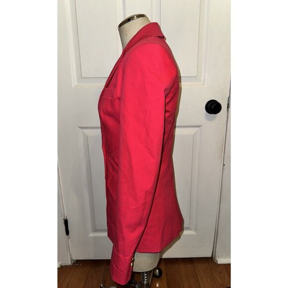 NEW Derek Lam 10 Crosby Hot Pink Rodeo Double-breasted‎ Blazer Size 2 - Picture 3 of 8
